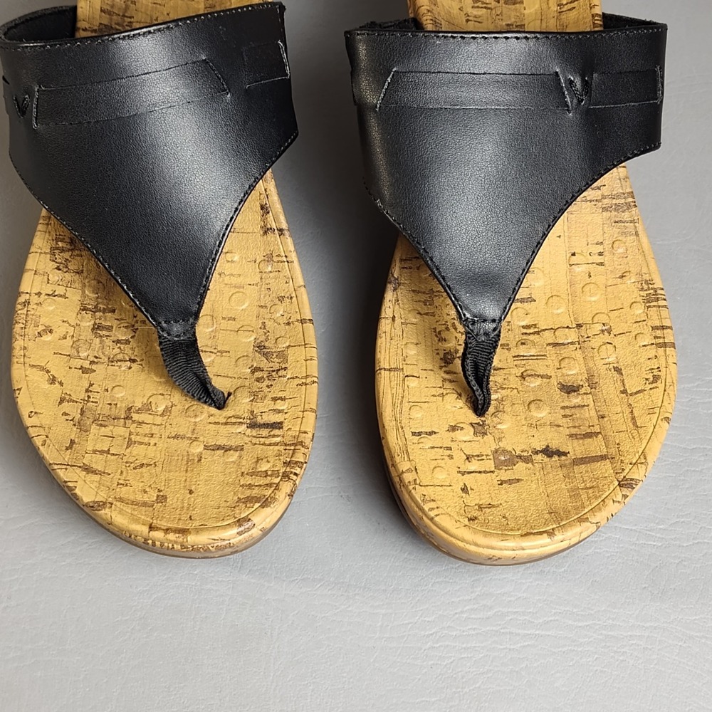 Vionic Atlantic Cameron Natural Womens Faux Leather Cork Thong Wedge Sz 7 - Picture 12 of 16